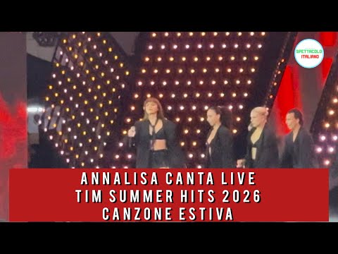 Video Tim Summer Hits 2026: Annalisa canta live Canzone Estiva a Roma Piazza del Popolo