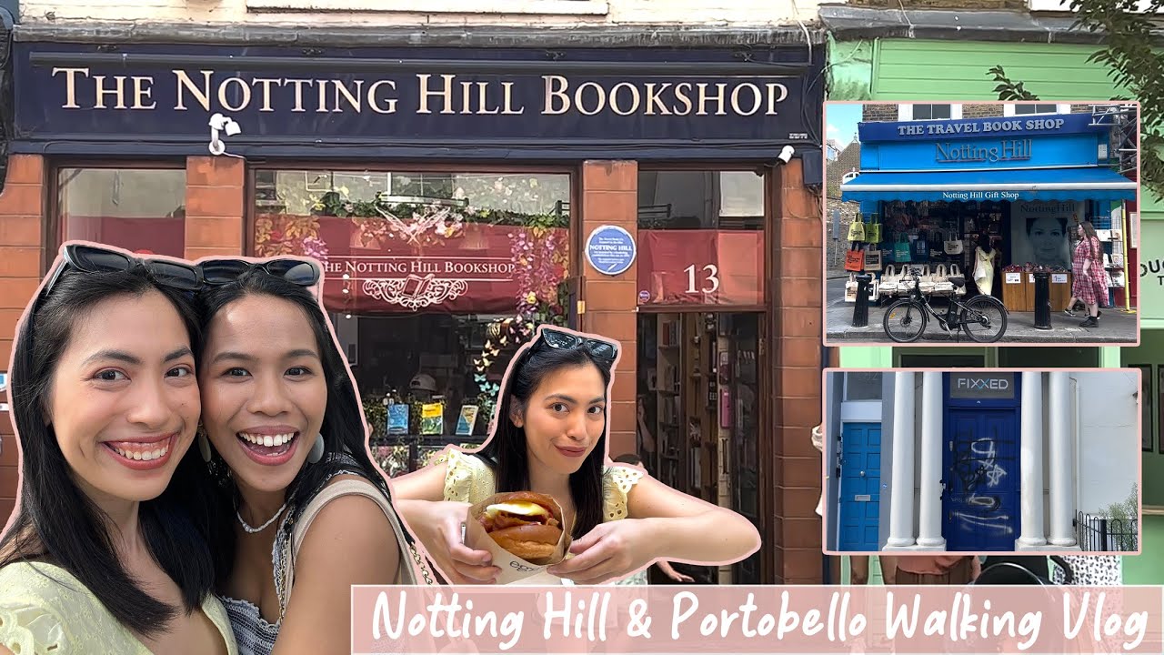 UK Daytrip Vlog 7 A Walking Tour around Notting Hill & Portobello