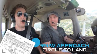 RNAV Circling Approach into Class D Airport| C172