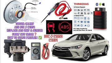Toyota #Camry #C1331 #C1330 #ABS-fout #ABS-eenheid vervangen #ABS-sensor #Fout niet verholpen #Ho...