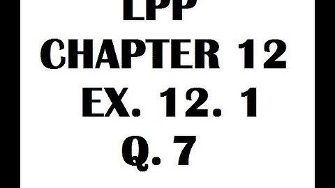 2nd PUC - Exercise 12.1 Question 7 ( NCERT Class 12 Mathematics)