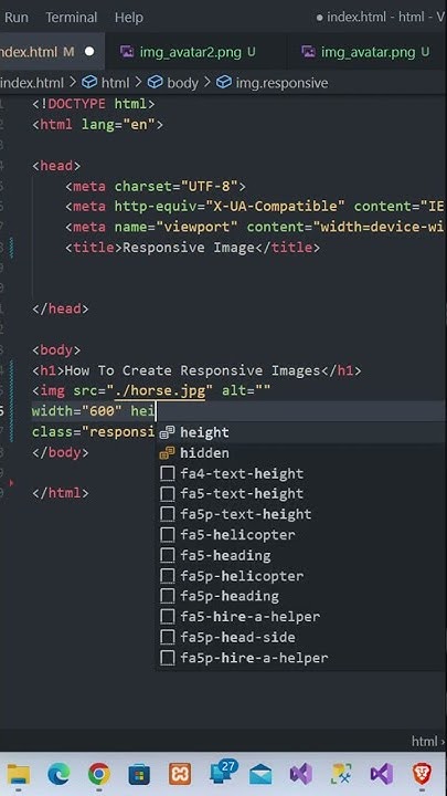 How to create an responsive image with CSS #html #css #responsive # ...