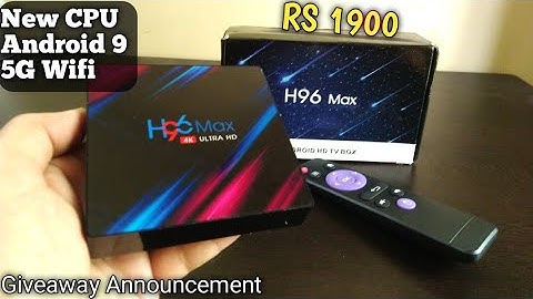 H96 Max RK 3318 Android 9 TV Box