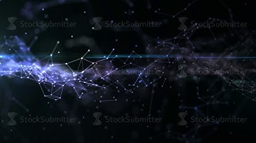 Technologies. Abstract background with plexus connections wire frame web. Seamless looping