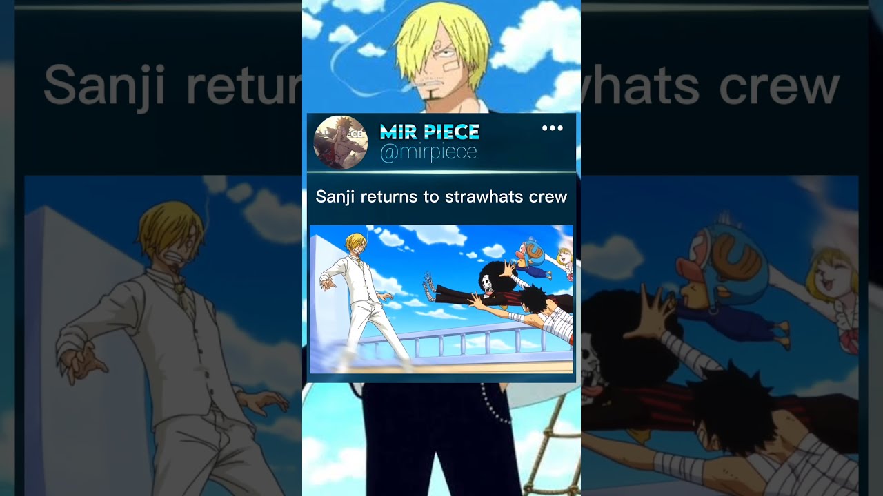 Sanji Returns To Straw Hats Onepiece Otaku Anime Luffy Shorts