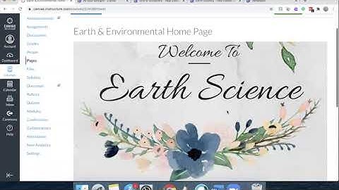 Teaching with Canvas LMS: Creating Your Home Page