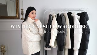 Essential Basics for the Freezing Cold | Minimalist Winter Capsule Wardrobe 2024