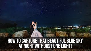 How to Capture that Beautiful Blue Sky at Night with Just One Light and a Post Processing Tutorial! screenshot 2