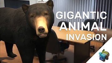 GIGANTIC ANIMAL INVASION! ( Augmented Reality ) " They are Everywhere" : Assemblr