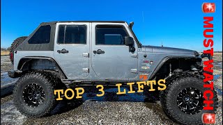 TOP 3 LIFT KITS For Jeep Wrangler JK/JKU- MUST WATCH screenshot 5