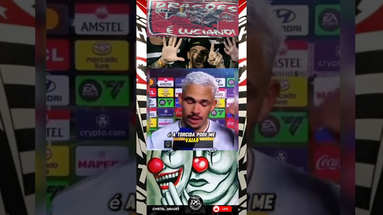 Luciano ex reserva no #corinthians a animador de #torcida no #saopaulofc 🤣