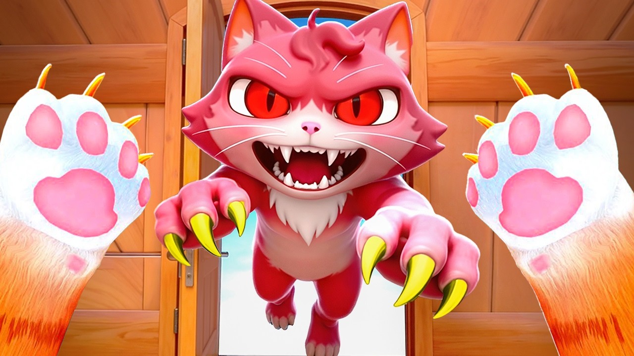 Моя злая жена-кошка напала на меня...