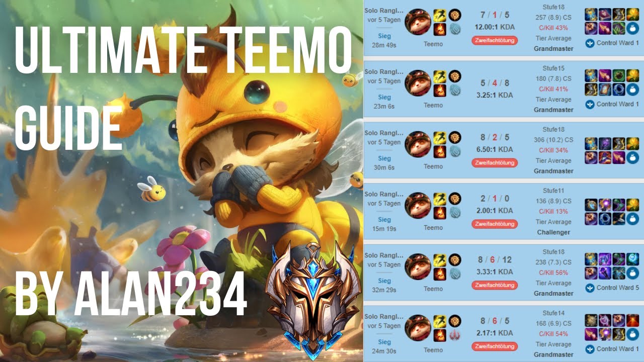 Teemo Build Guide : [12.22] Challenger Teemo OTP COMPLETE GUIDE :: of Legends Builds