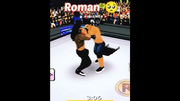 WR3D MOD NEW || JOHN CENA VS ROMAN RIENGS 🥺 || 2023 defeat #wwe #romanreigns #shorts #wr3d #ytshorts
