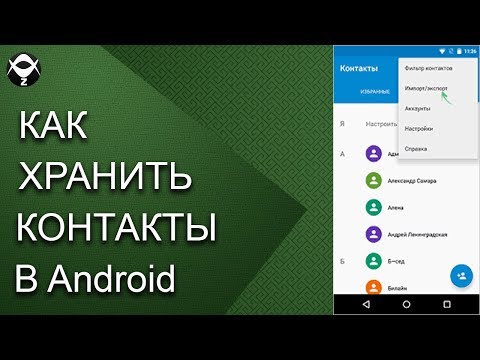 Как хранить контакты в Android?