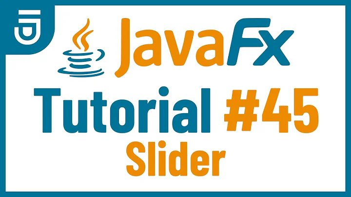 Slider | JavaFX GUI Tutorial for Beginners