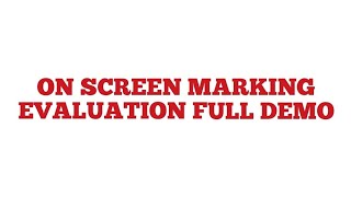 CBSE On screen evaluation full demo ⛳ #teachers  #onscreen #demovideos #follow #mock #cbseclass12 