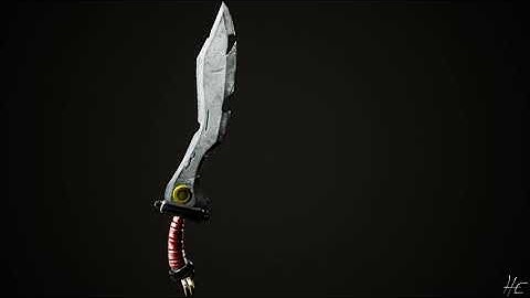 Stylized Pirate Sword - In-Engine Turntable Render (UE4)