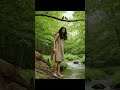 Survival fishing in the forest alone girl #beautiful #film #roblox #photography