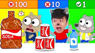 🍹Pica Don&#39;t Plays 100 Layers Food Challenge | Healthy Habits for Kids | Pica Parody Channel