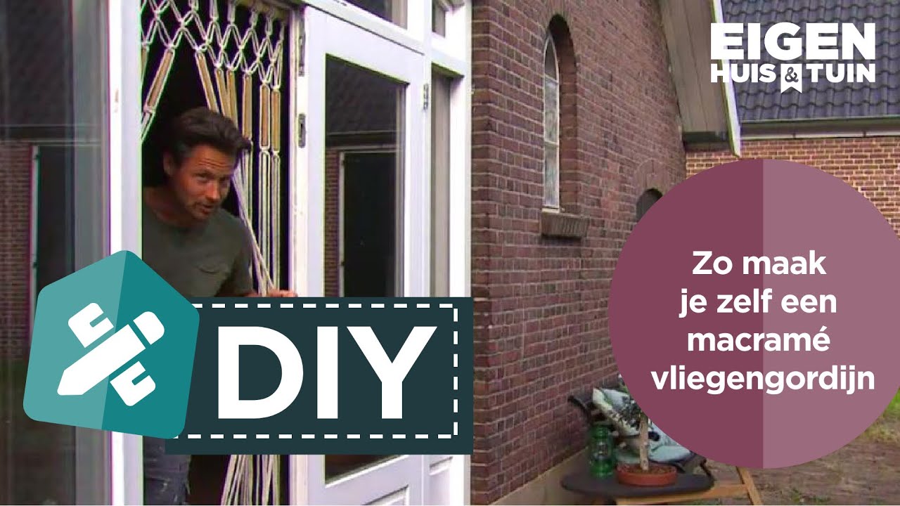 Ongekend Zo maak je zelf een macramé vliegengordijn | DIY | Eigen Huis WX-26