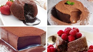 Satisfying Relaxing Video|🎂🍩🍪🍰A Video With A Lot Of Chocolate - Chocolate Lava Cake|Asmr|Tiktok