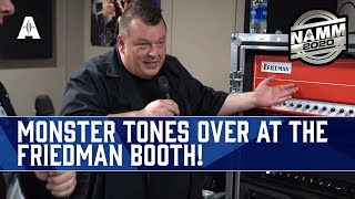 Rabea & Danish Pete Check Out The Friedman Amplification Booth At NAMM 2020!