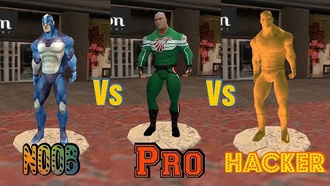 Rope hero gameplay || Noob Vs Pro Vs hacker || amazing gameplay ||🏍️🚗😁