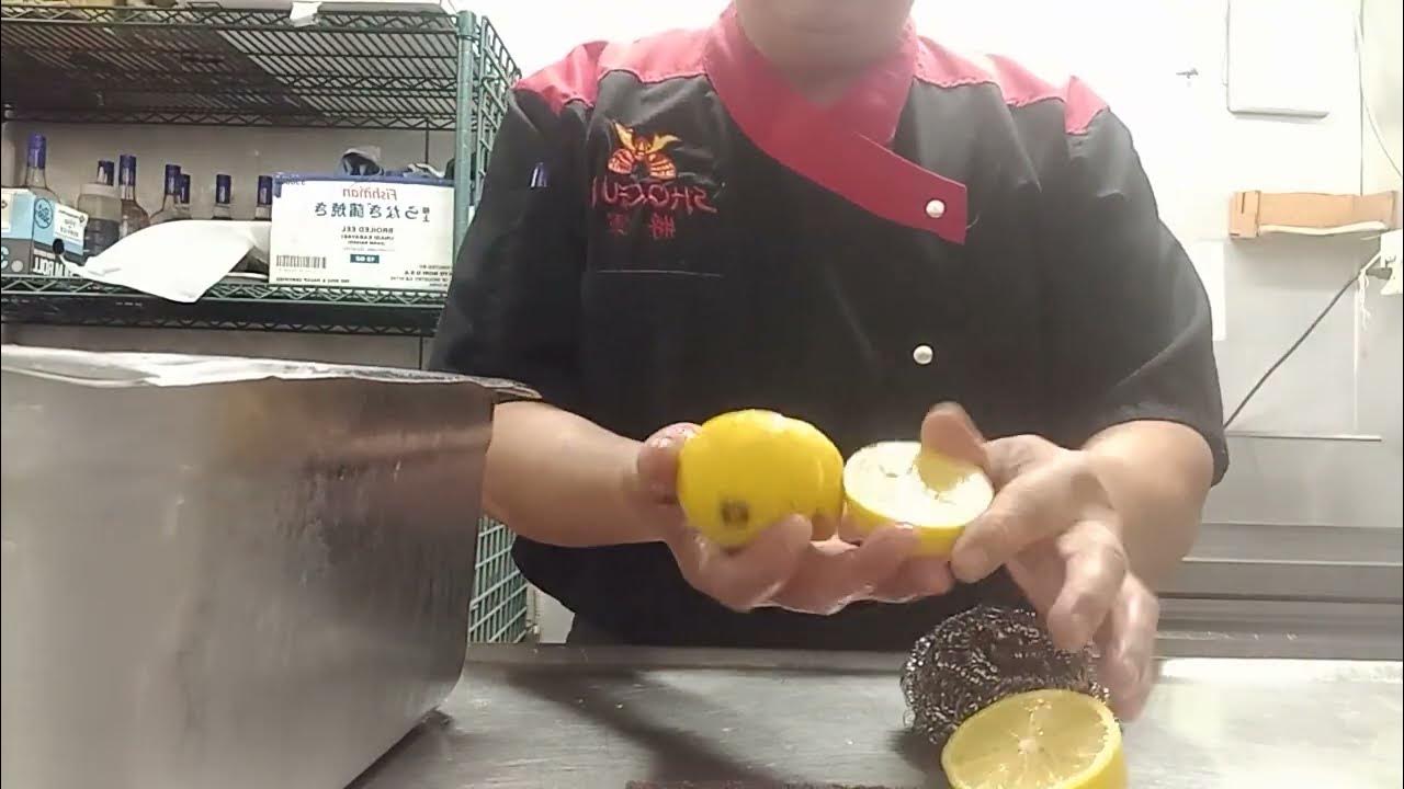 HIBACHI GRILL CLEANING PART 1 YouTube