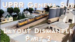UPRR Geneva Sub is being dismantled!! Pt 2-Model Train Layout Built for Operations& Realism.S2020E35