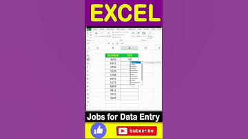 FIND ODD NUMBERS IN MS EXCEL #shorts #Excel #viral #exceltips #excel #exceltricks #msoffice