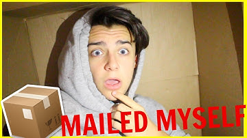 I MAILED MYSELF in a BOX and IT WORKED! | Human mail challenge
