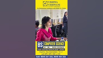 AI Powered Careers Begin Here  BS AI & ML at Vishwa Vishwani #bscs #vishwavishwani | ABN Telugu
