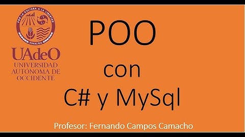 Desarrollando Punto de Venta con CSharp y Mysql Video 0