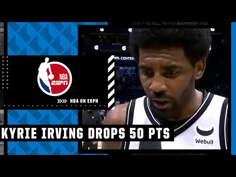 Kyrie Irving reacts to 5th career 50-point game: 'It's a total team effort' | NBA on ESPN
