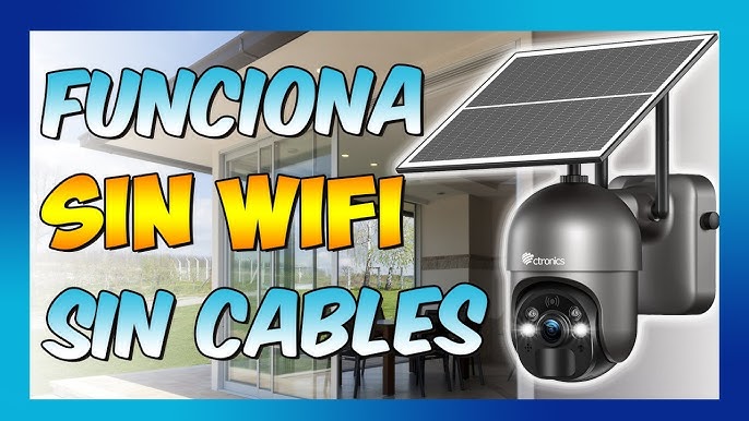 Cámara de seguridad solar inalámbrica para exteriores, cámara inalámbrica  con batería recargable, cámara de vigilancia WiFi para el hogar para uso