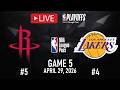 NBA LIVE NOW! Los Angeles Lakers Houston Rockets LIVE FULL GAME 5 | Apr. 29, 2026 | NBA PLAYOFFS