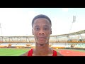 Dennis appiah minkah wins boys u18 110m hurdled final 5 nation athletics championship abidjan2024