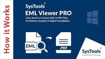 Hoe EML naar PDF te converteren | SysTools EML Viewer PRO