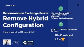 Remove Hybrid Configuration - How to decommission On-premises Exchange in a Hybrid Setup Video 2