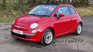Fiat 500C 0.9 TwinAir Lounge Euro 5 Petrol 2 door manual Convertible 2012 in bright Red 500 ❤️❤️❤️❤️