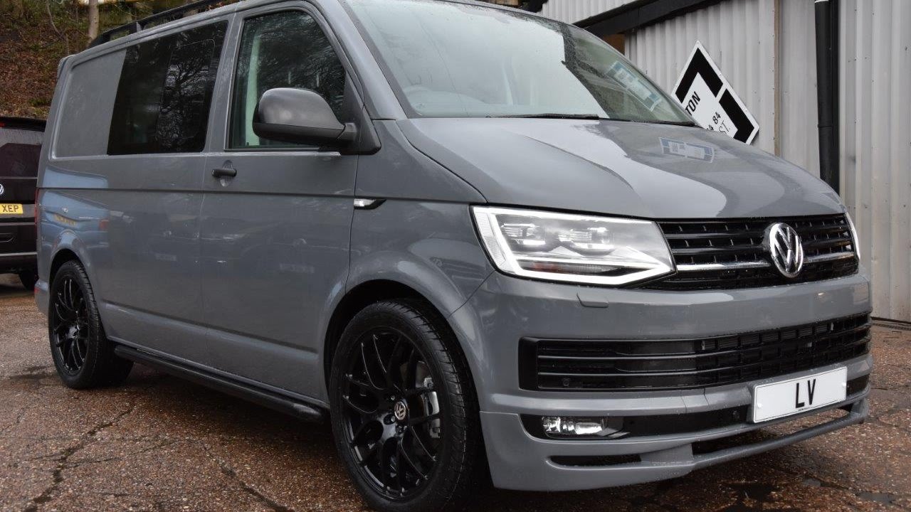 2016 VW T6 SWB 2.0Tdi Pure Grey Kombi Sportline Pack - YouTube