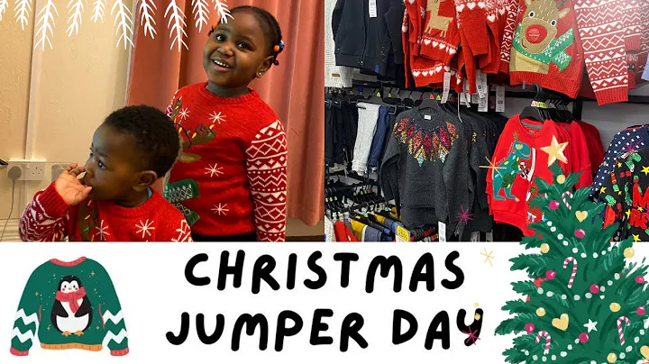 VLOGMAS 1: Christmas Jumper Day 2022 in the uk  | Christmas jumper shopping for my kids