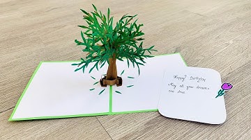 Pop up tree card tutorial | Handmade gift card tutorial | DIY greeting card | DG Handmade