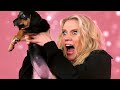 Kate McKinnon Plays With Puppies