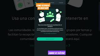 #short Como reslpaldar #WhatsApp No pierdas tus conversaciones Quiero mis conversacionesen nuevo cel