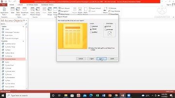 Tutorial Access cara Membuat Laporan Keuangan part 13/15