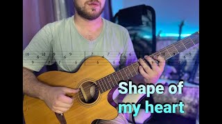 Как играть Sting - Shape of My Heart на гитаре | Детальный разбор!