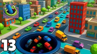 Hole.io - Gameplay Walkthrough Part 13 - Eat The Whole City screenshot 2