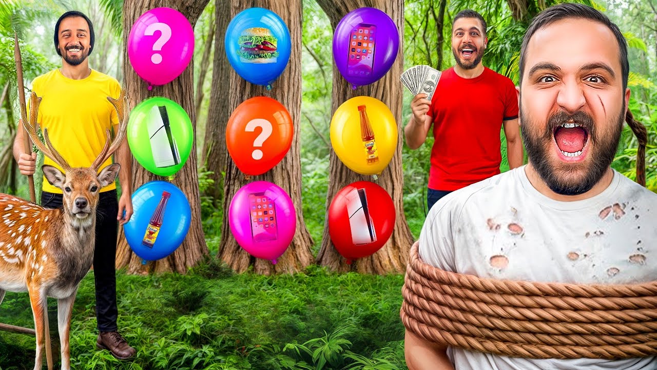 هر بادکنک، یک چالش😂 با ایمان و حامد